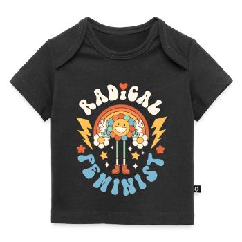 Feminist Radical Feminist - Baby Premium Organic T-Shirt - Schwarz - Vorne