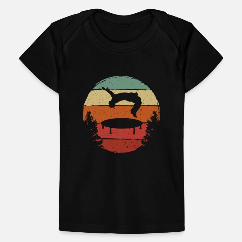 Trampoline Retro Backflip Baby Premium Organic T-shirt