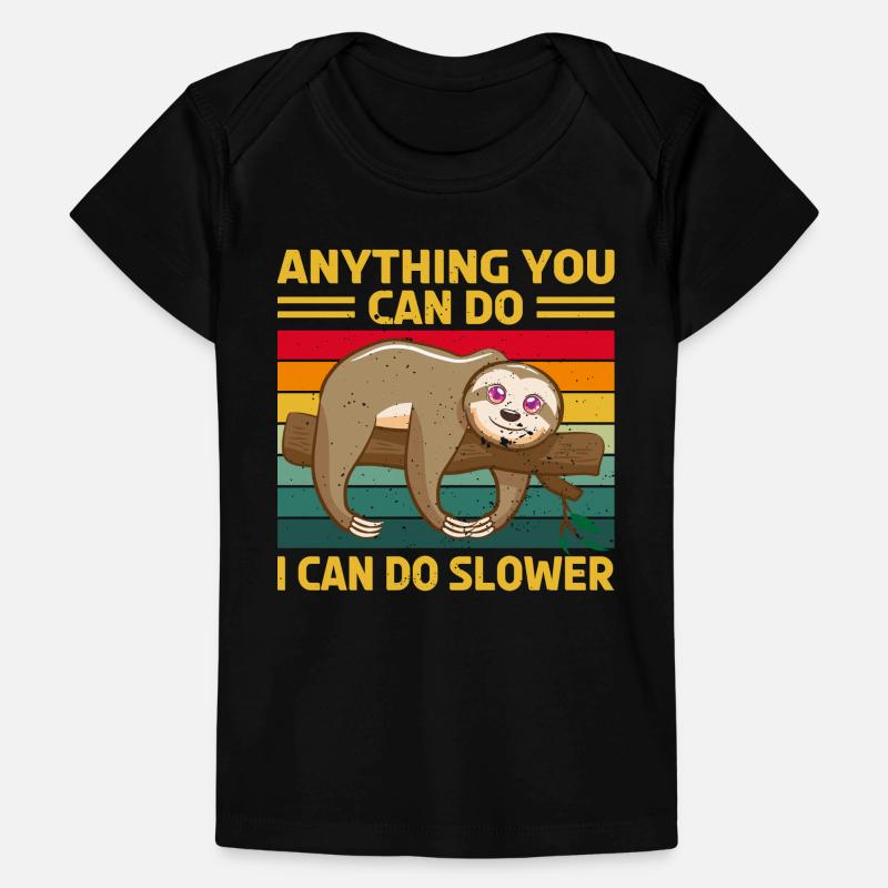 Sloth Sleep Saying Baby Premium Organic T-shirt
