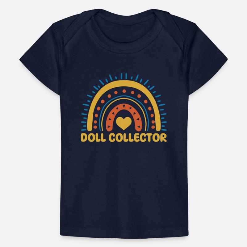 Mignon Poupée Collector Boho Rainbow T-shirt Premium bébé bio