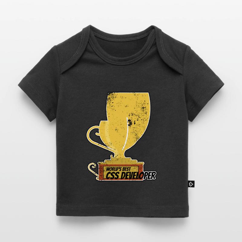 Distressed Funny World’s Best CSS Developer Trophy T-shirt Premium bébé bio