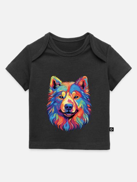 Samojede Schlittenhund Samojeden - Baby Premium Organic T-Shirt - Schwarz