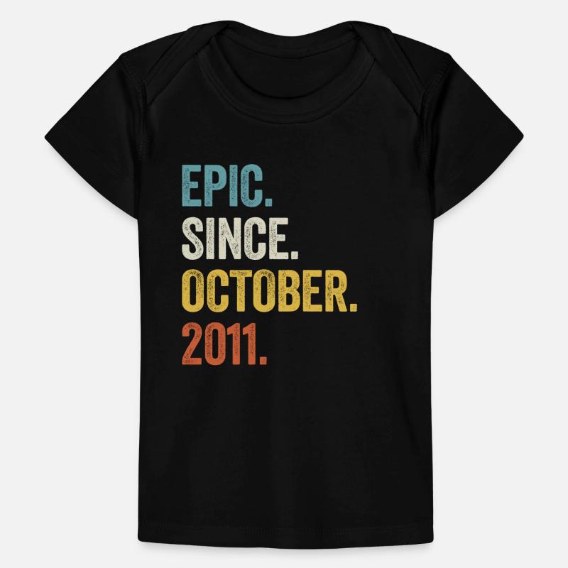 12 Years Epic Since October 2011 12th Birthday Baby Premium Organic T-shirt
