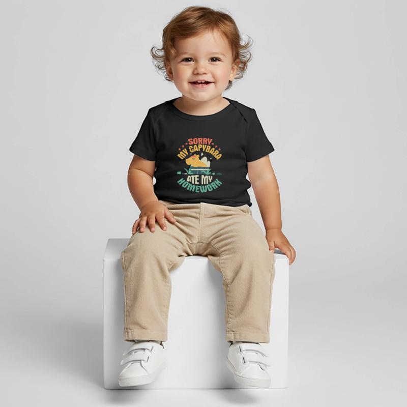Désolé, mon capybara a mangé mes devoirs Capibara propriétaire T-shirt Premium bébé bio