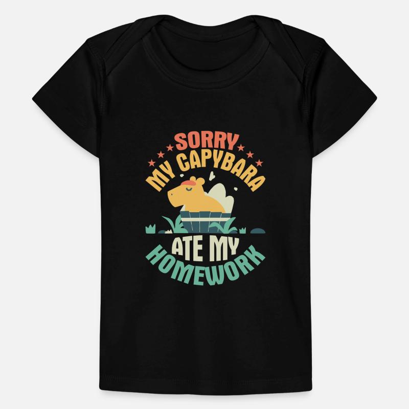 Désolé, mon capybara a mangé mes devoirs Capibara propriétaire T-shirt Premium bébé bio