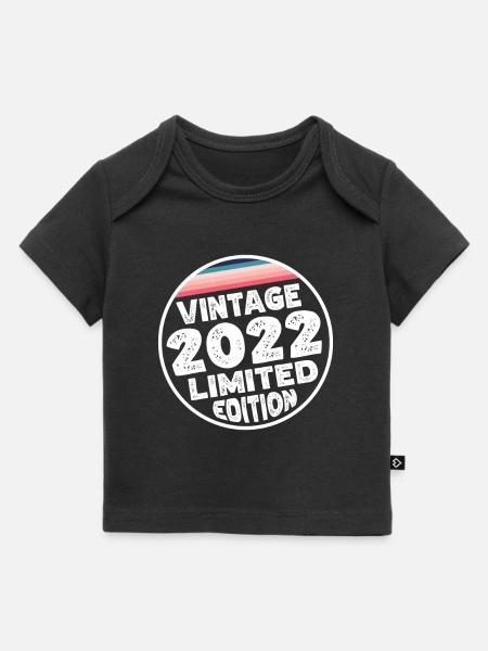 Vintage 2022 Babies Baby Shower Kids Shower - Baby Premium Organic T-shirt - black