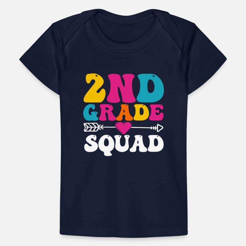 2nd Grade Squad Second Teacher Student Team Back Baby Premium Organic T-shirt