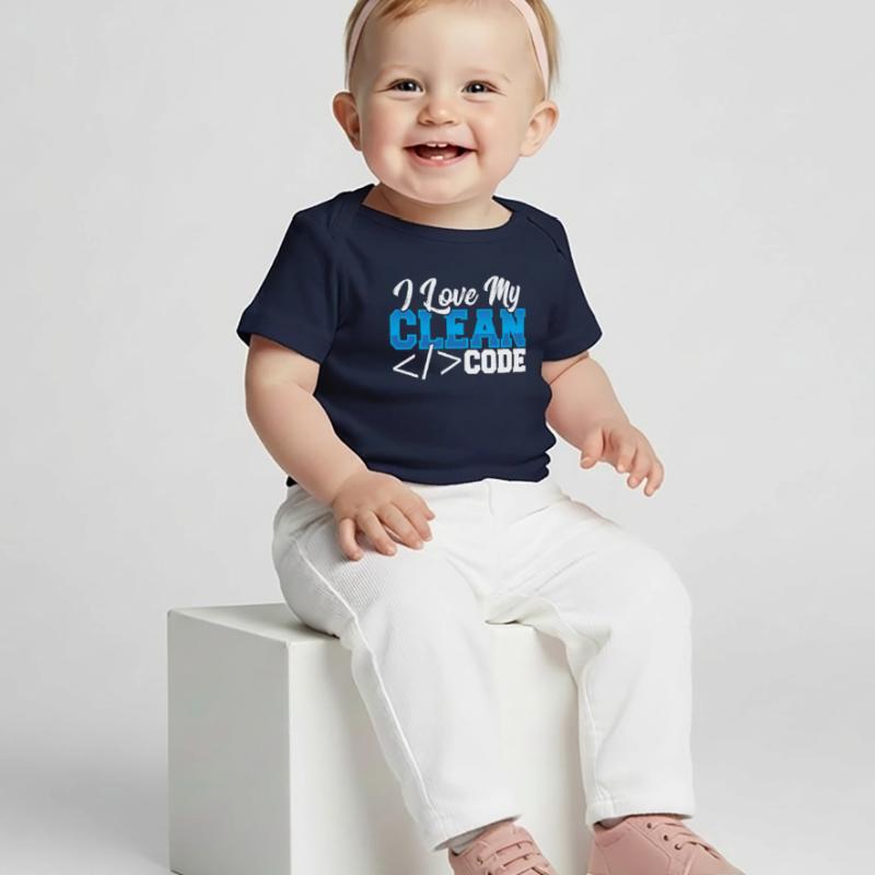 Programming I Love My Clean Code Web Developer Baby Premium Organic T-shirt