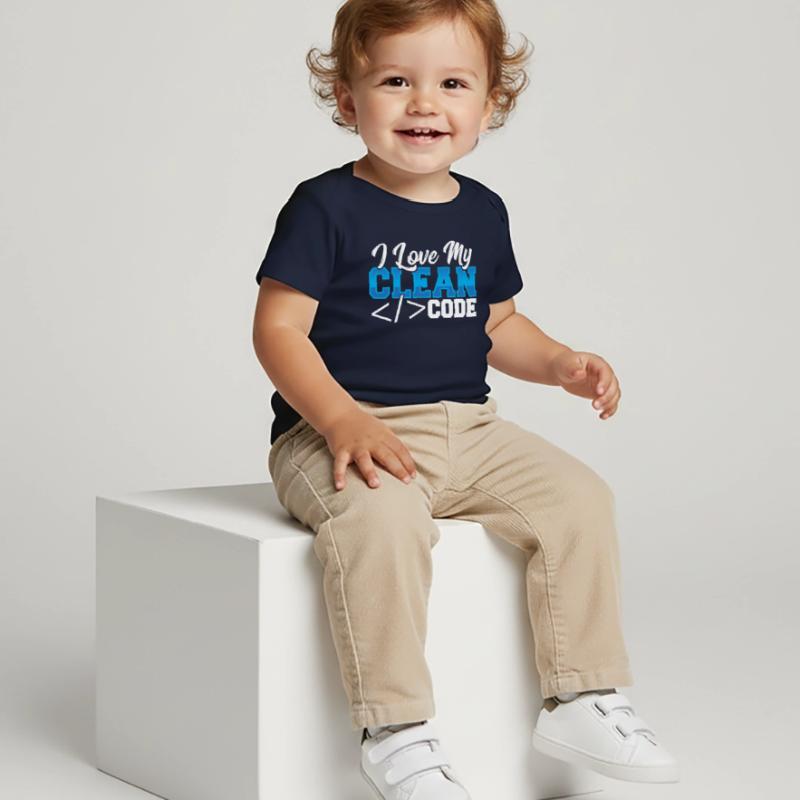 Programming I Love My Clean Code Web Developer Baby Premium Organic T-shirt