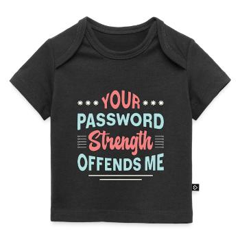 Cybersecurity Your Password Strength Programmer - Baby Premium Organic T-Shirt - Schwarz - Vorne