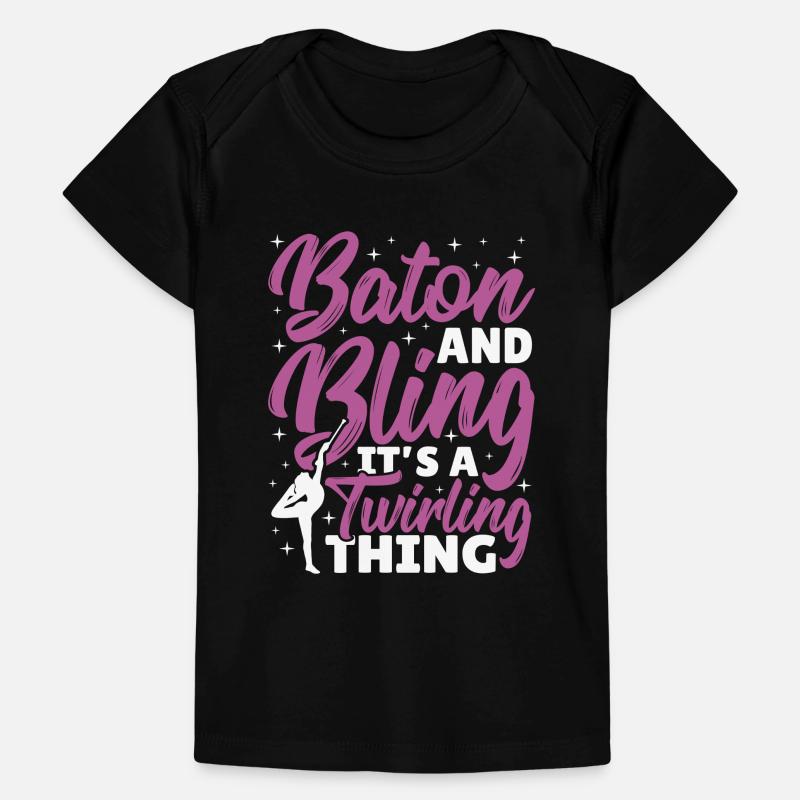 Baton Twirling Baton Twirler Geschenk Baby Premium Organic T-Shirt