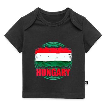 Ungarn - Baby Premium Organic T-Shirt - Schwarz - Vorne