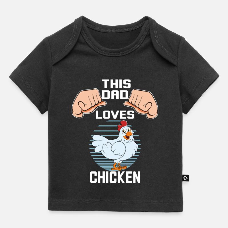 Drôle De Poulet Dire Poulet - T-shirt Premium bébé bio - noir