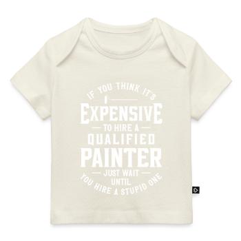 Peintre en bâtiment décorateur si vous - T-shirt Premium bébé bio - marine foncé - Devant