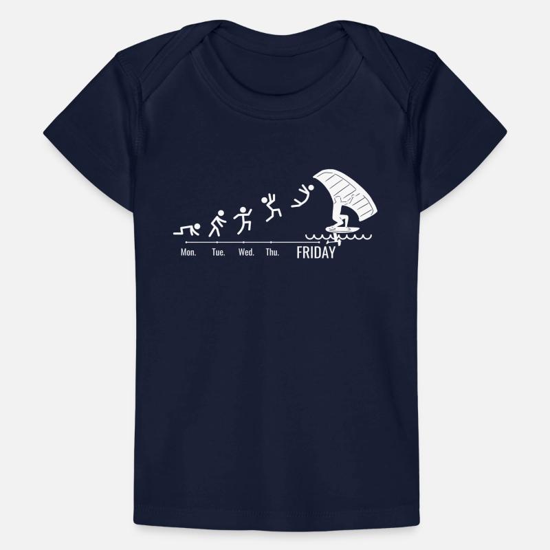 Wingfoil-Surfer Wingfoiling Hydrofoil Wochenende Baby Premium Organic T-Shirt