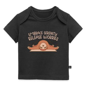 Yoga Mindfulness Practic Meditation Manifestation - Baby Premium Organic T-Shirt - Schwarz - Vorne
