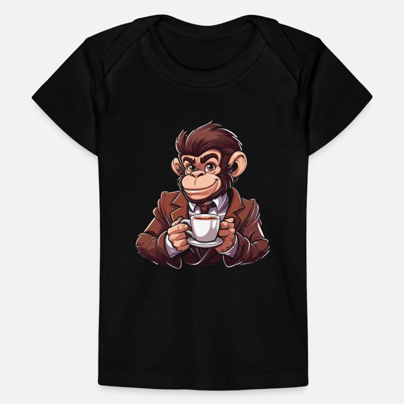 Café de singe T-shirt Premium bébé bio