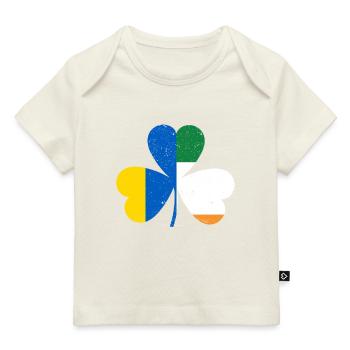 Trèfle drapeau ukrainien irlandais - T-shirt Premium bébé bio - marine foncé - Devant