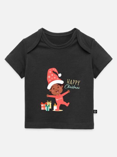 Bébé Joyeux Noël - T-shirt Premium bébé bio - noir