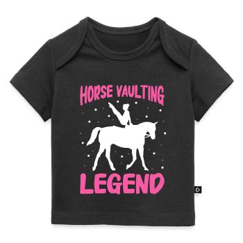 Voltige, Equitation, Dressage - T-shirt Premium bébé bio - noir - Devant