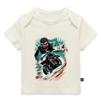 Speed Demon High Speed Horror Chase - Baby Premium Organic T-shirt - dark navy - Front