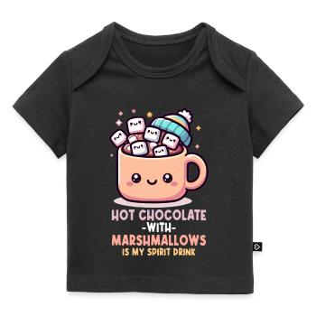 Design de rêve de l’amateur de chocolat chaud chaud chaleureux et confortable - T-shirt Premium bébé bio - noir - Devant