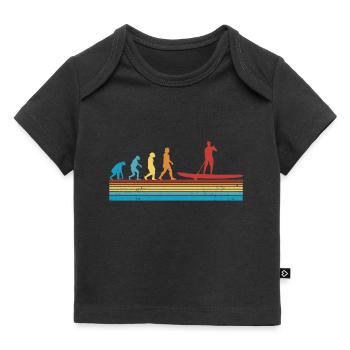 Stand Up Paddle Evolution SUP Board Paddling - Baby Premium Organic T-Shirt - Schwarz - Vorne