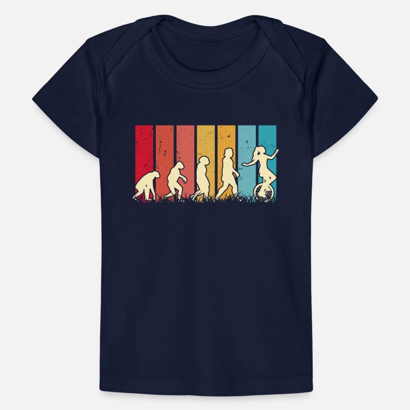 Einrad Evolution Einradfahrer Baby Premium Organic T-Shirt