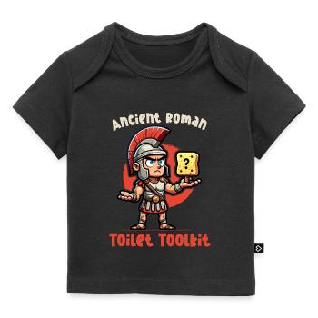 Lustiger Schwamm, Römische Geschichte, Badezimmer - Baby Premium Organic T-Shirt - Schwarz - Vorne