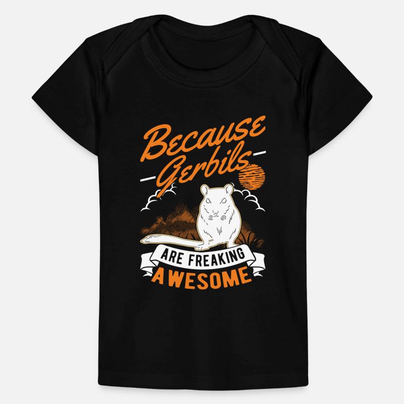 Gerbille Rennratte Rennmaus T-shirt Premium bébé bio