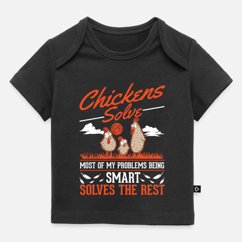 Poulets Élevage de poulets Producteur de poulets - T-shirt Premium bébé bio - noir