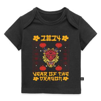 Chinese New Year Year Of The Dragon 2024 - Baby Premium Organic T-shirt - black - Front
