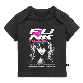 Musique Funk - T-shirt Premium bébé bio - noir - Devant