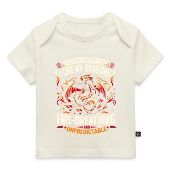 J’aime la FANTAISIE - Comme mes DRAGONS - Imprévisible - T-shirt Premium bébé bio - marine foncé - Devant