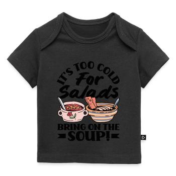 Apportez la soupe douillette - T-shirt Premium bébé bio - noir - Devant
