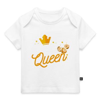 Haselnuss Königin - Baby Premium Organic T-Shirt - Dunkelnavy - Vorne