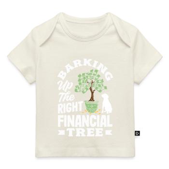Barking Up The Right Financial Tree Money Savvy - Baby Premium Organic T-Shirt - Dunkelnavy - Vorne