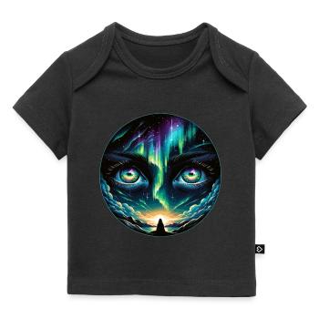 Aurora Aurora Tracker Alaska Wilderness - T-shirt Premium bébé bio - noir - Devant