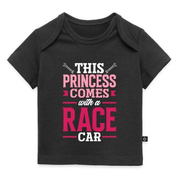 Lustiges Autorennen Auto Rennen Geschenk - Baby Premium Organic T-Shirt - Schwarz - Vorne