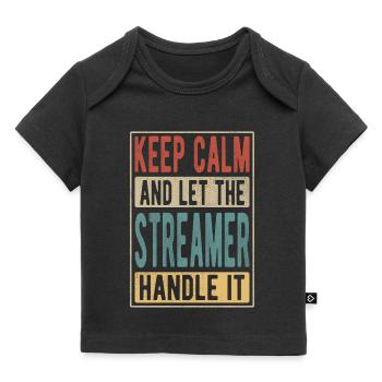 Streamer Retro Gift - Baby Premium Organic T-shirt - black - Front