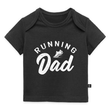 Papa coureur de marathon Entraîneur Marathonien - T-shirt Premium bébé bio - noir - Devant