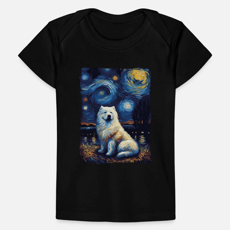 Samoyed Starry Night Baby Premium Organic T-Shirt