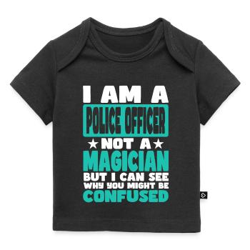 Police Officer - Baby Premium Organic T-shirt - black - Front