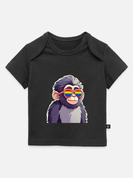 LGBTQ Affe - Baby Premium Organic T-Shirt - Schwarz