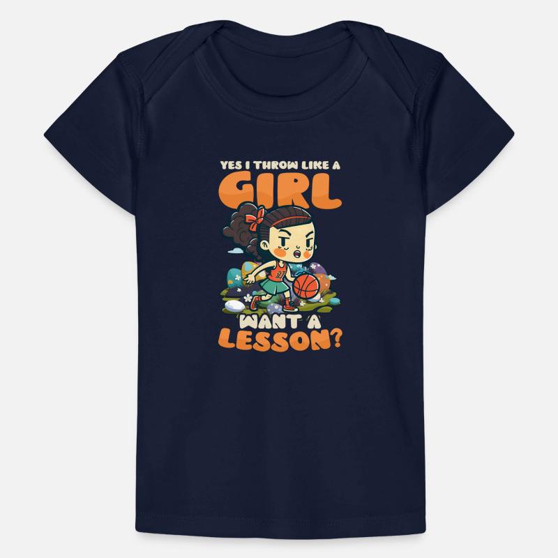 Basketball Easter Throw Like Girl Easter Baby Premium Organic T-shirt