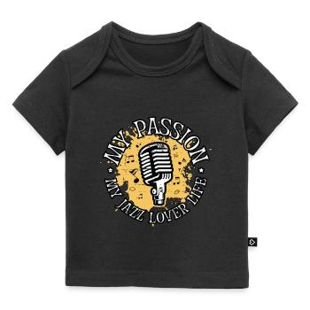 Amateur de musique jazz Ma passion Mon musicien de musique jazz - T-shirt Premium bébé bio - noir - Devant