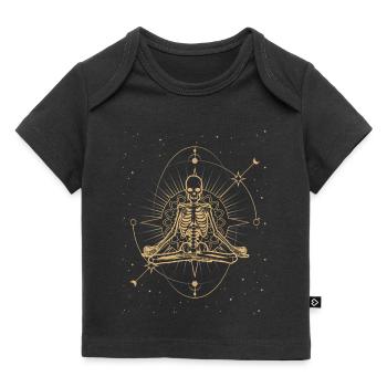 Himmlische Skelett Meditation - Baby Premium Organic T-Shirt - Schwarz - Vorne