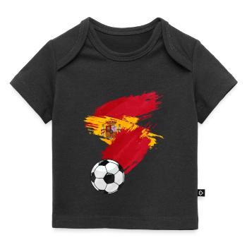 Spain Football Flag - Baby Premium Organic T-shirt - black - Front