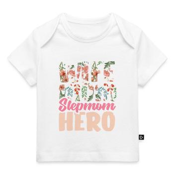Héroe madrastra - Camiseta Premium bebé orgánica - azul marino oscuro - delante