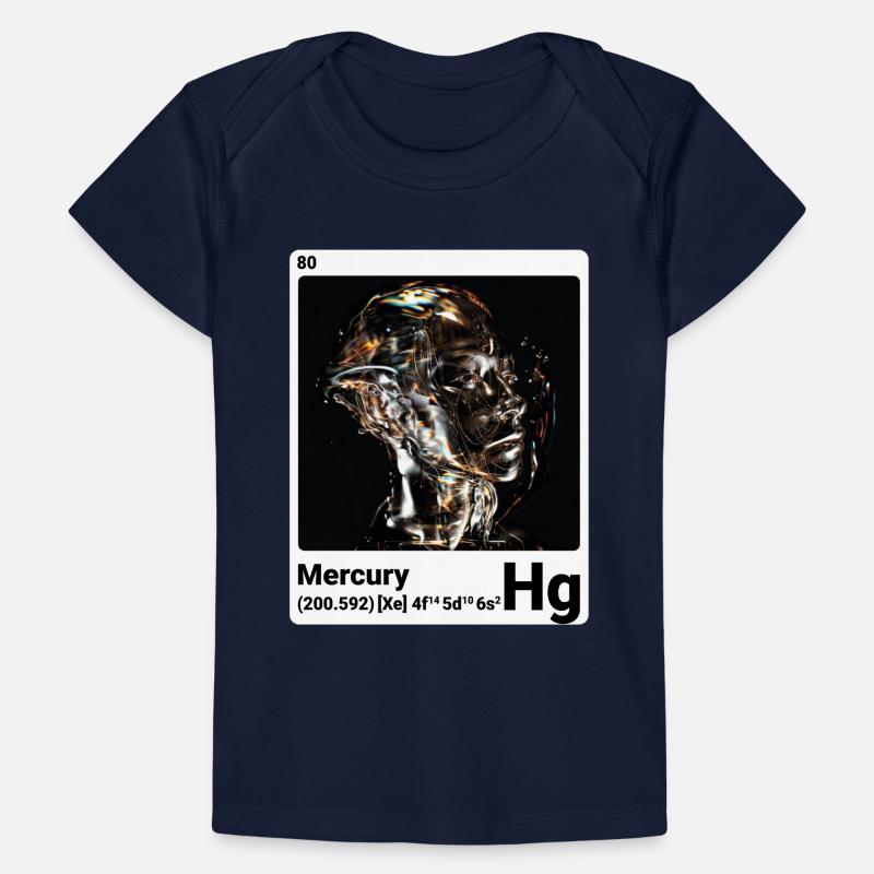 Mercure - Hg - Élément chimique 080 T-shirt Premium bébé bio
